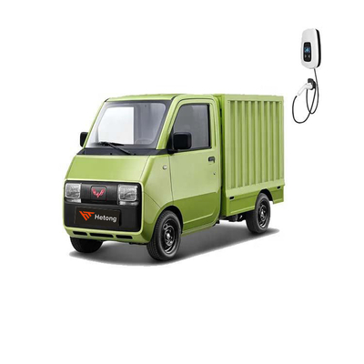 Groene en roze Wuling E10 EV Express Speciale elektrische auto voor levering van energiewagens