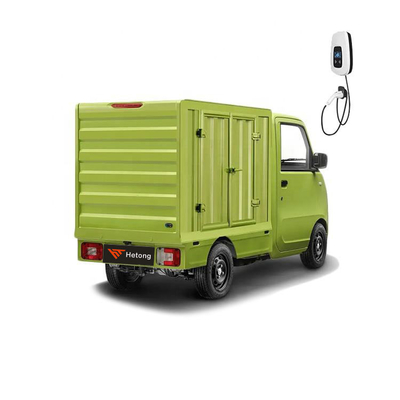 Groene en roze Wuling E10 EV Express Speciale elektrische auto voor levering van energiewagens