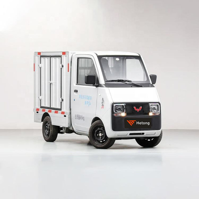 Groene en roze Wuling E10 EV Express Speciale elektrische auto voor levering van energiewagens