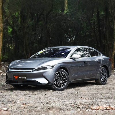 Witte Groene 4-deurs Dm-i Byd Han Dmi Champion Elektrische Auto 200 km PHEV Hybrid Auto 200